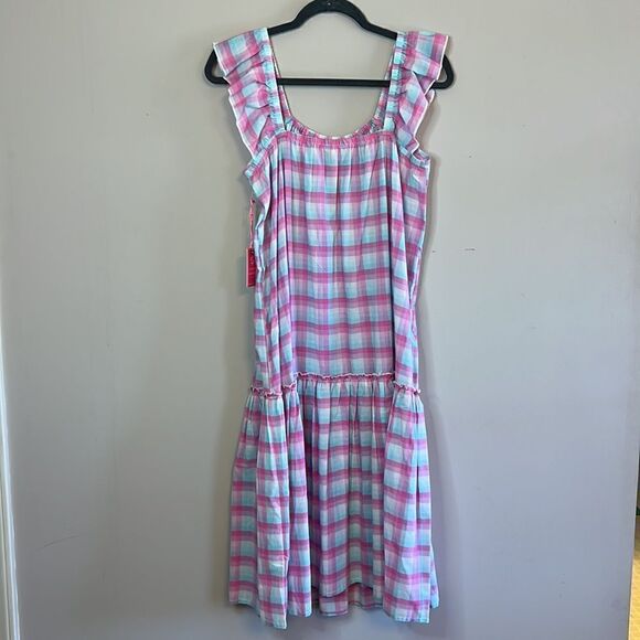 NWT Simply Southern Pink and Blue Midi Sundress - Size Large - Picture 9 of 10